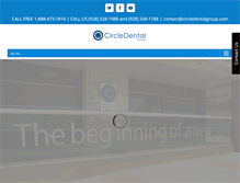 Tablet Screenshot of circledentalgroup.com